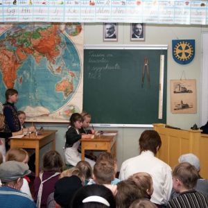 Oli vuosi 1928 Kärppälän koulussa